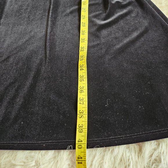 Tiana B. Women's Black Velvet Long Sleeves Midi Dress Size S - Picture 6 of 7